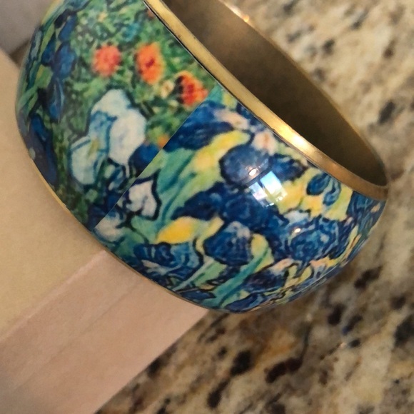 VINTAGE VAN GOGH INSPIRED IRIS BANGLE - Picture 8 of 14